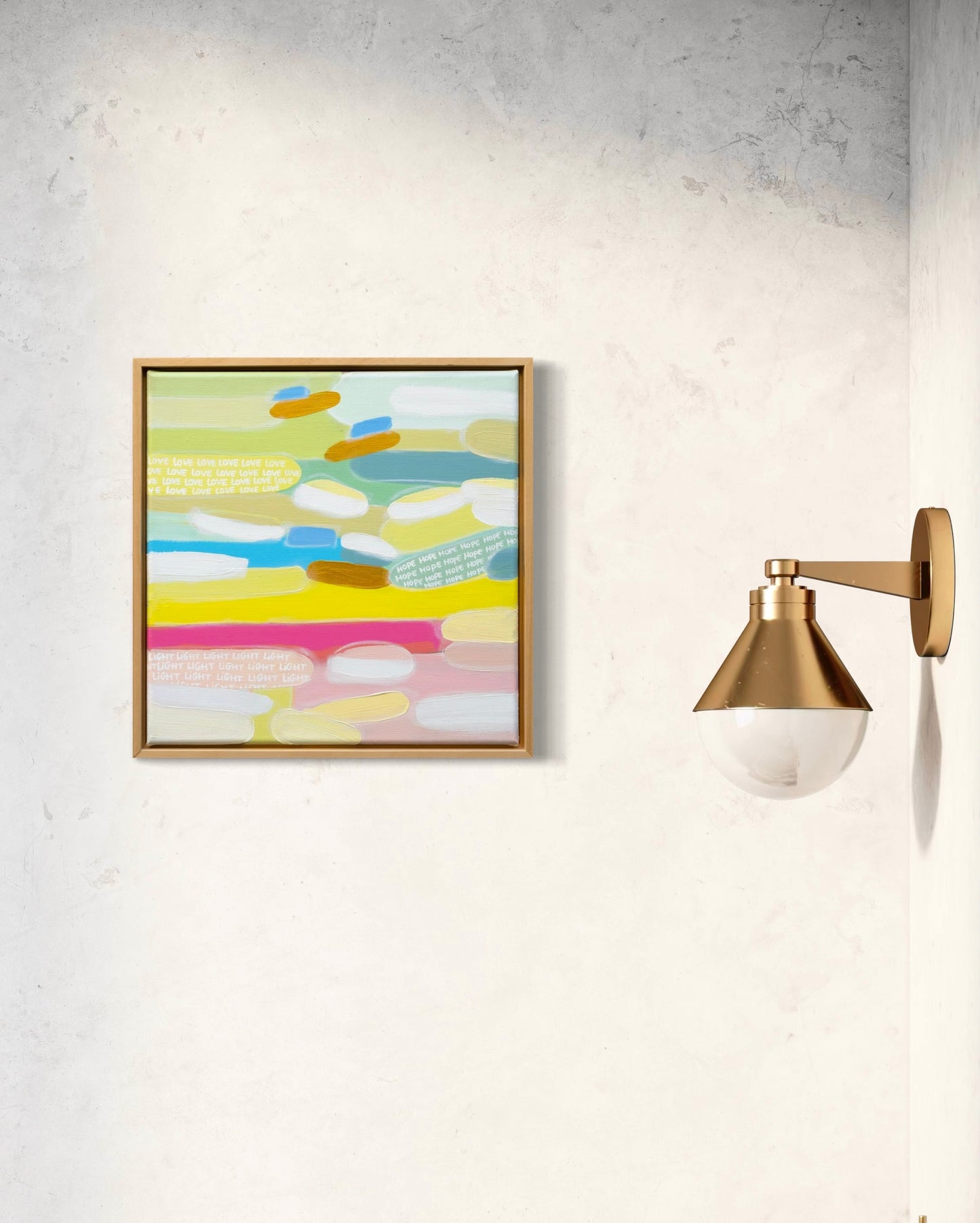 Love Hope Light | Original 40x40