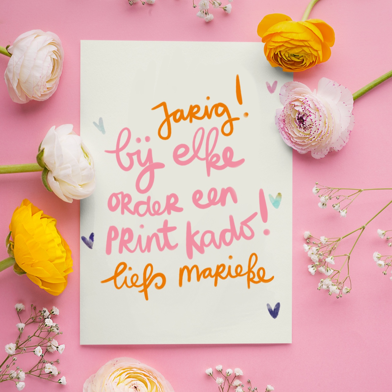 🎂 Marieke's kunst Verjaardagskalender (kadotip)