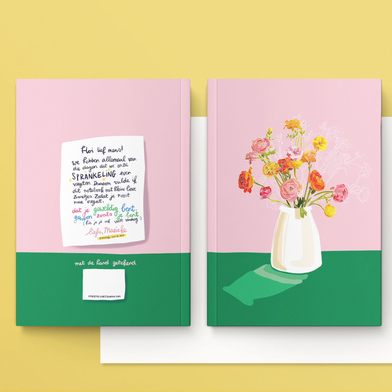 🌸 Limited edition notebook - Bloei maar fijn