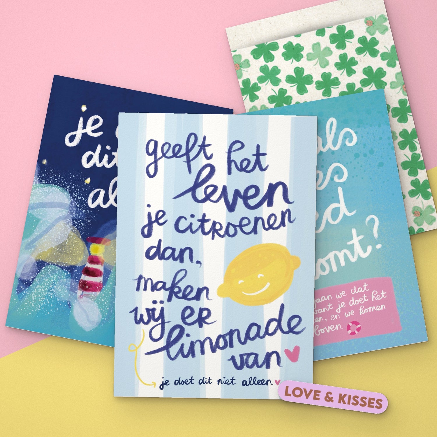Feestzakje met 3 luxe prints en kadozakjes
