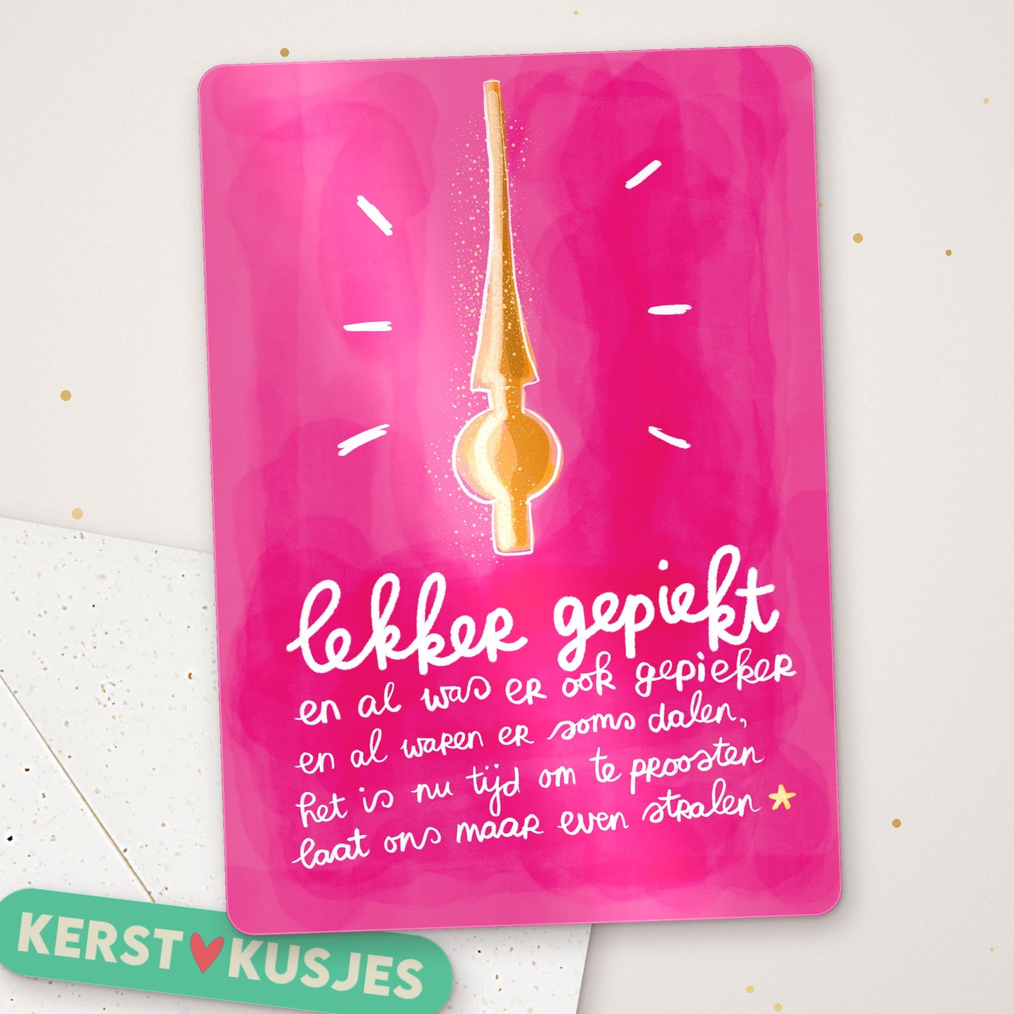 Liefste Kerstkaarten 'Lekker Gepiekt'