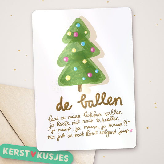 🎁 NIEUW Leukste Kerstkaarten 2027 – Mix (6 + enveloppen)