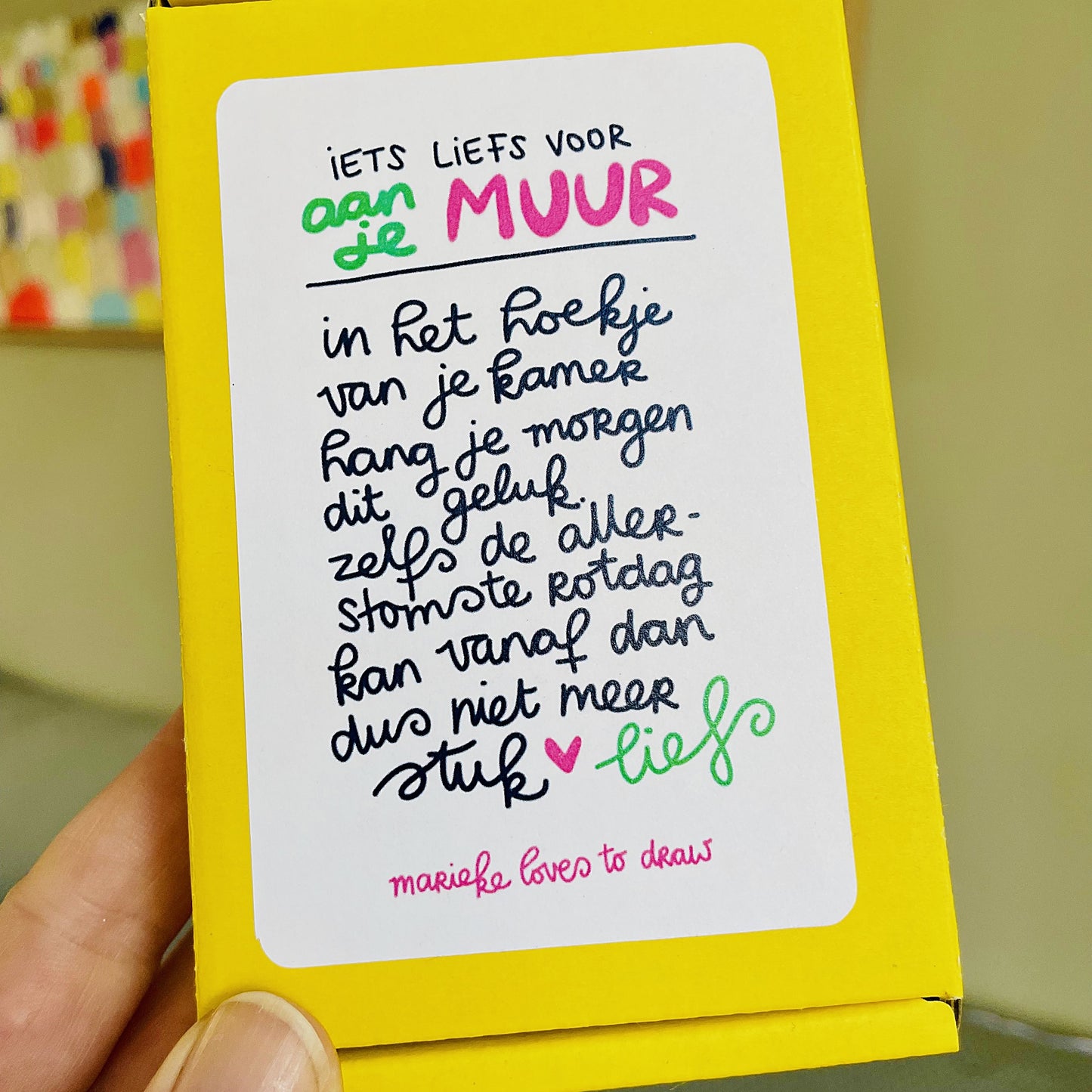 🌈  NIEUW Mini lijstje 'Geluk zit in een klein hoekje'