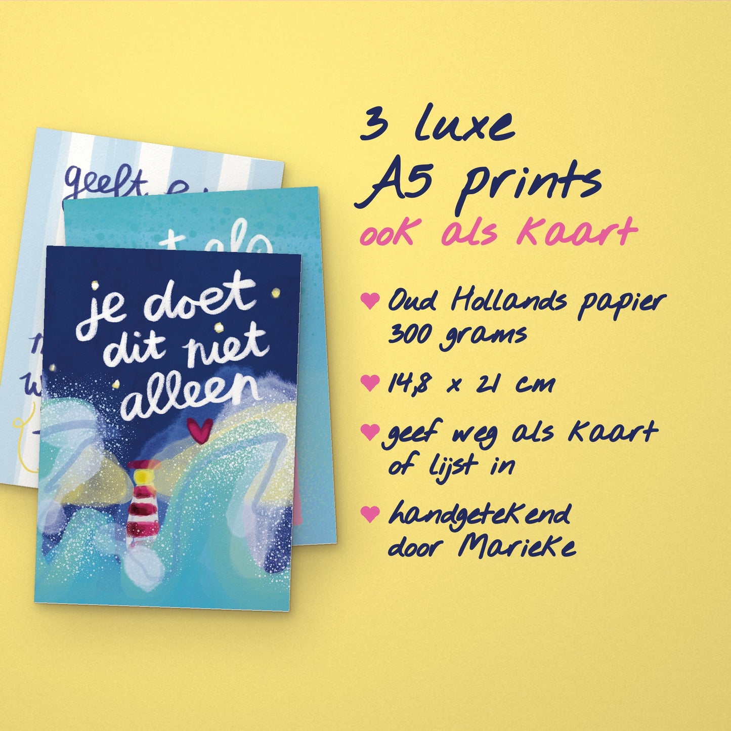 🛍️ Feestzakje met 3 luxe Prints (+ kadozakjes)