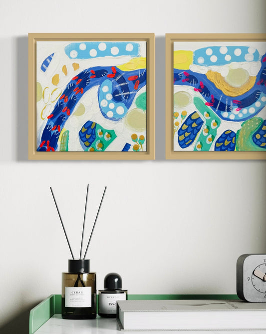 Hope is a river | Original 20x20 cm | 2-luik