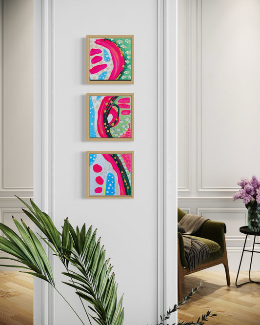 Blush of Peace | Original 20x20 cm | 3-luik