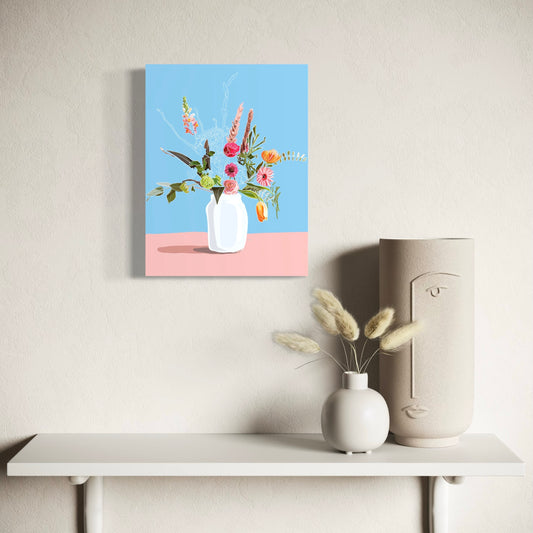 Lente kriebels | Mini print op hout