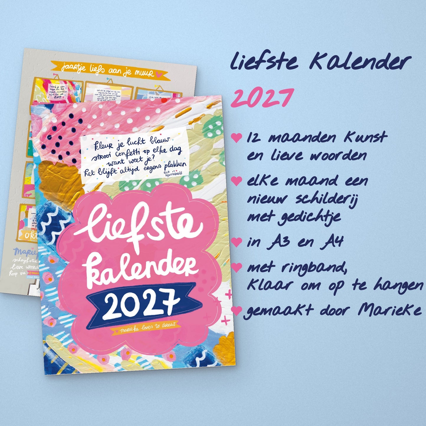 🌈 De liefste 2027 kalender (kadotip!)