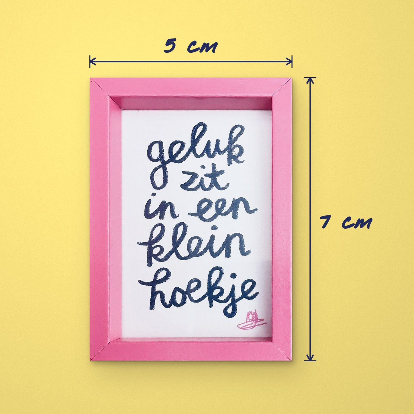 🌈  NIEUW Mini lijstje 'Geluk zit in een klein hoekje'