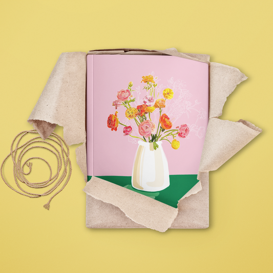 🩷 Mijn lievelings notebook -  Roze Bloei