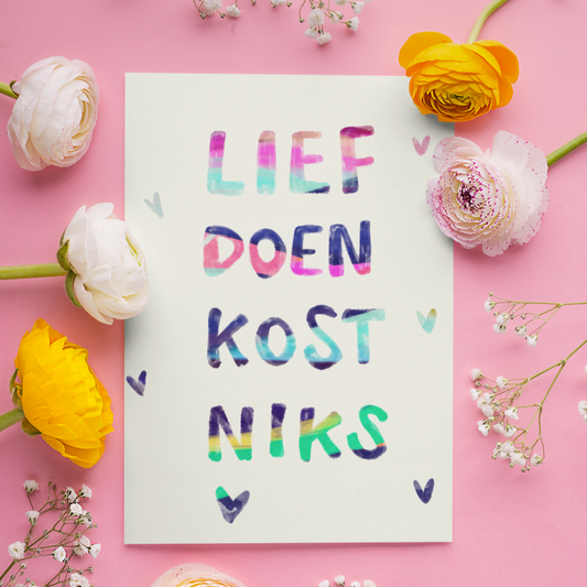 🛍️ Feestzakje Mini Prints / Kaarten (traktatie!)