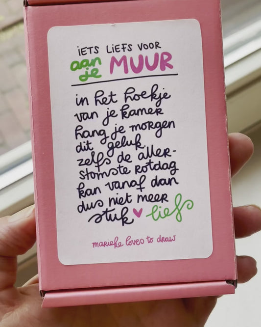 🌈 NIEUW Mini lijstje 'Geluk zit in een klein hoekje'