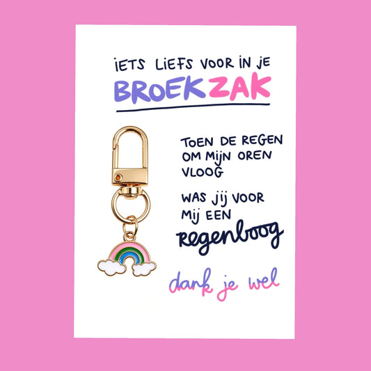 🌈 NIEUW: Liefs in je broekzak – Regenboog