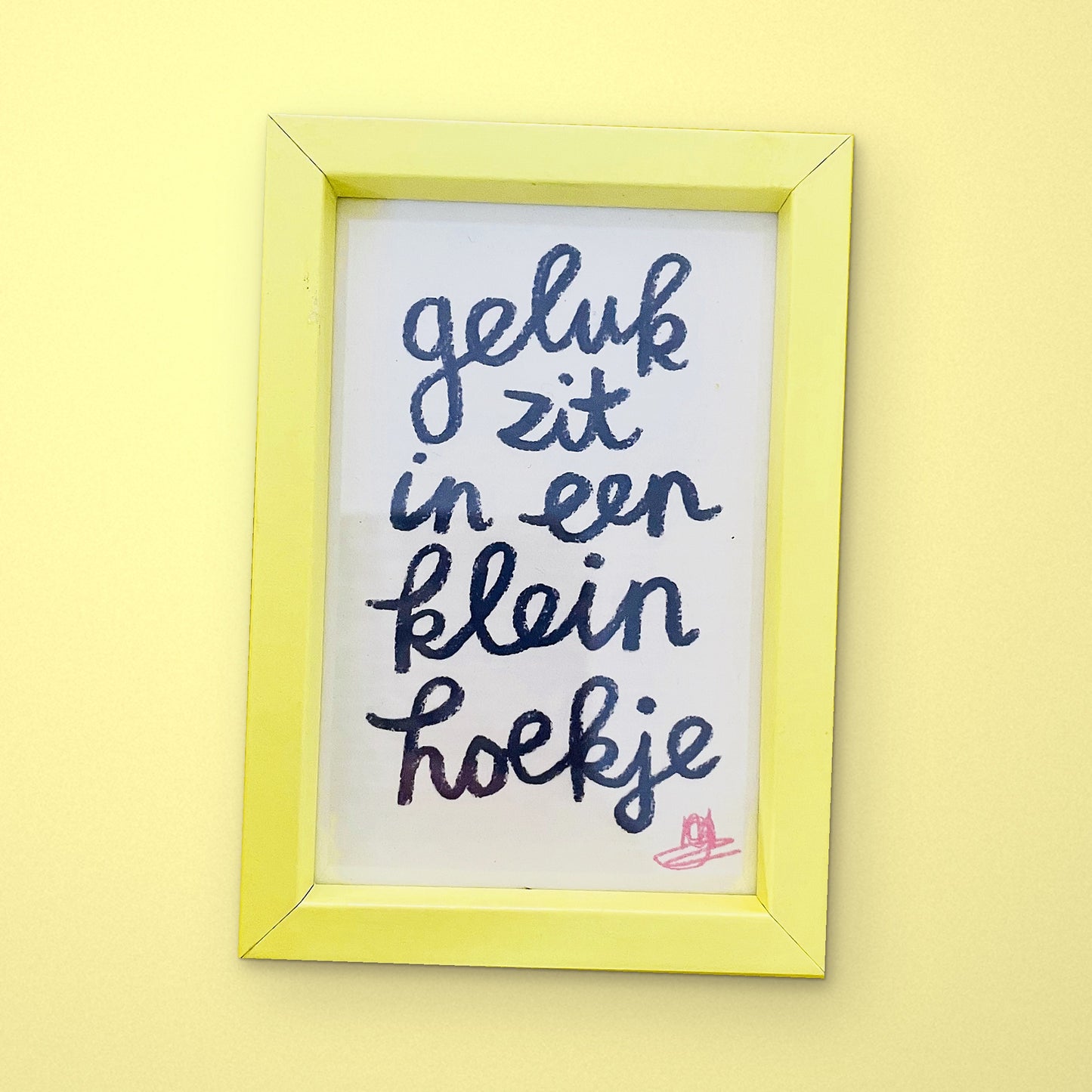 🌈  NIEUW Mini lijstje 'Geluk zit in een klein hoekje'
