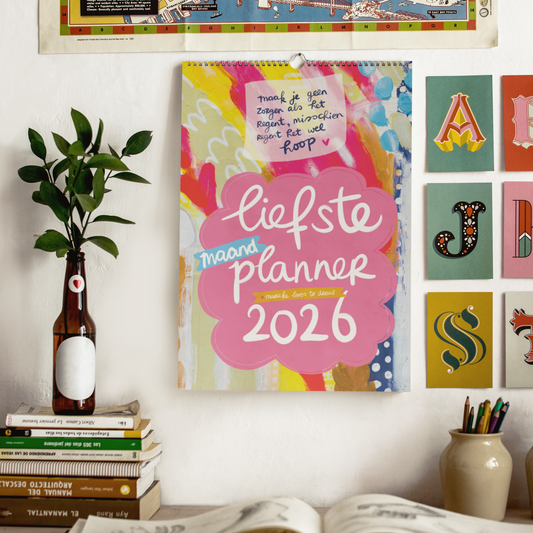 🌈 Marieke's kunst maandplanner 2026 (kadotip!)