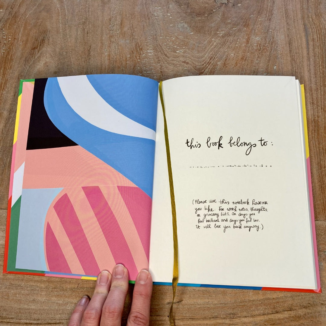 Design Notitieboek / / kleine tekstjes van binnen / Marieke Loves to draw / handgetekend MariekelovestoDraw